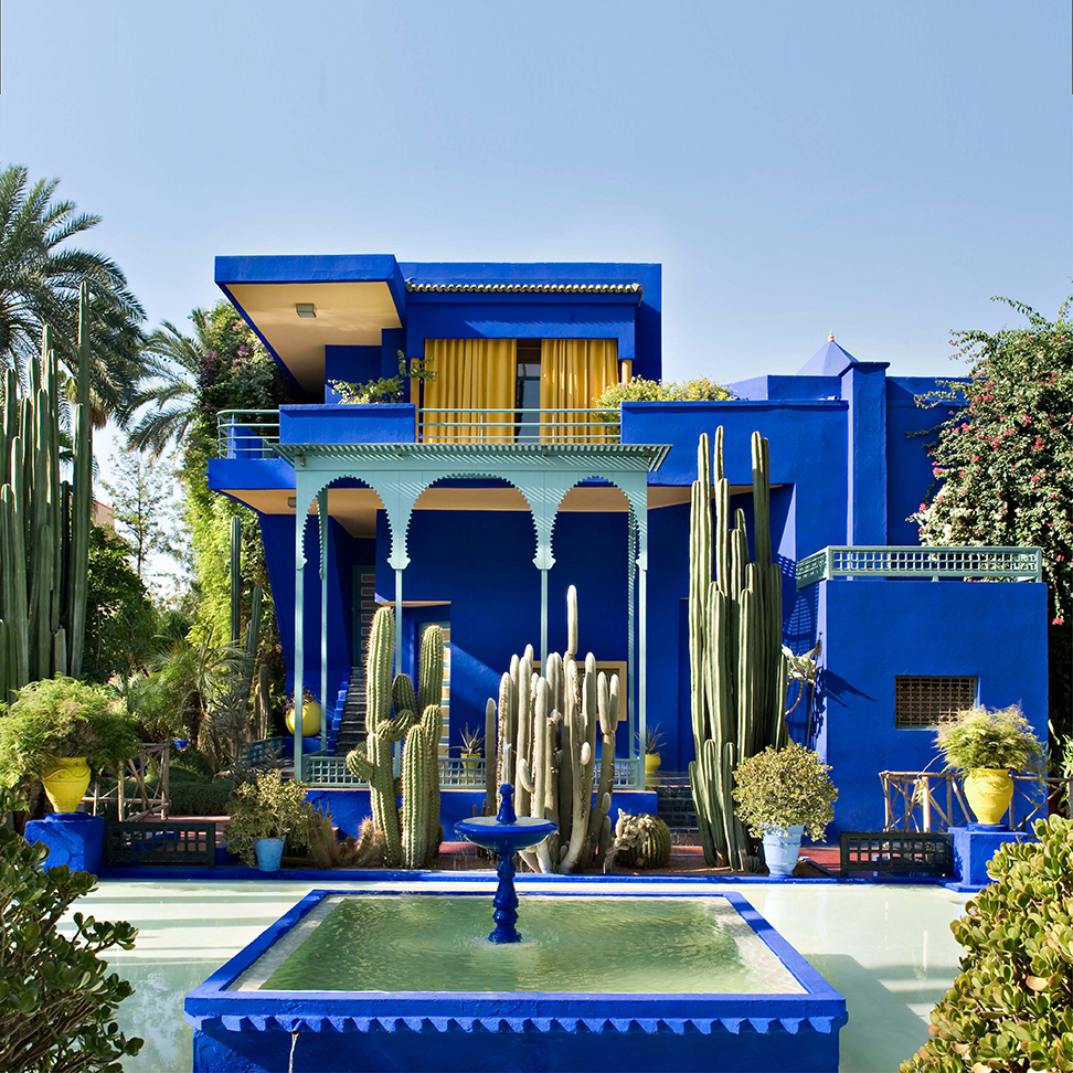 jardin majorelle marrakech bleu majorelle plantes exotiques